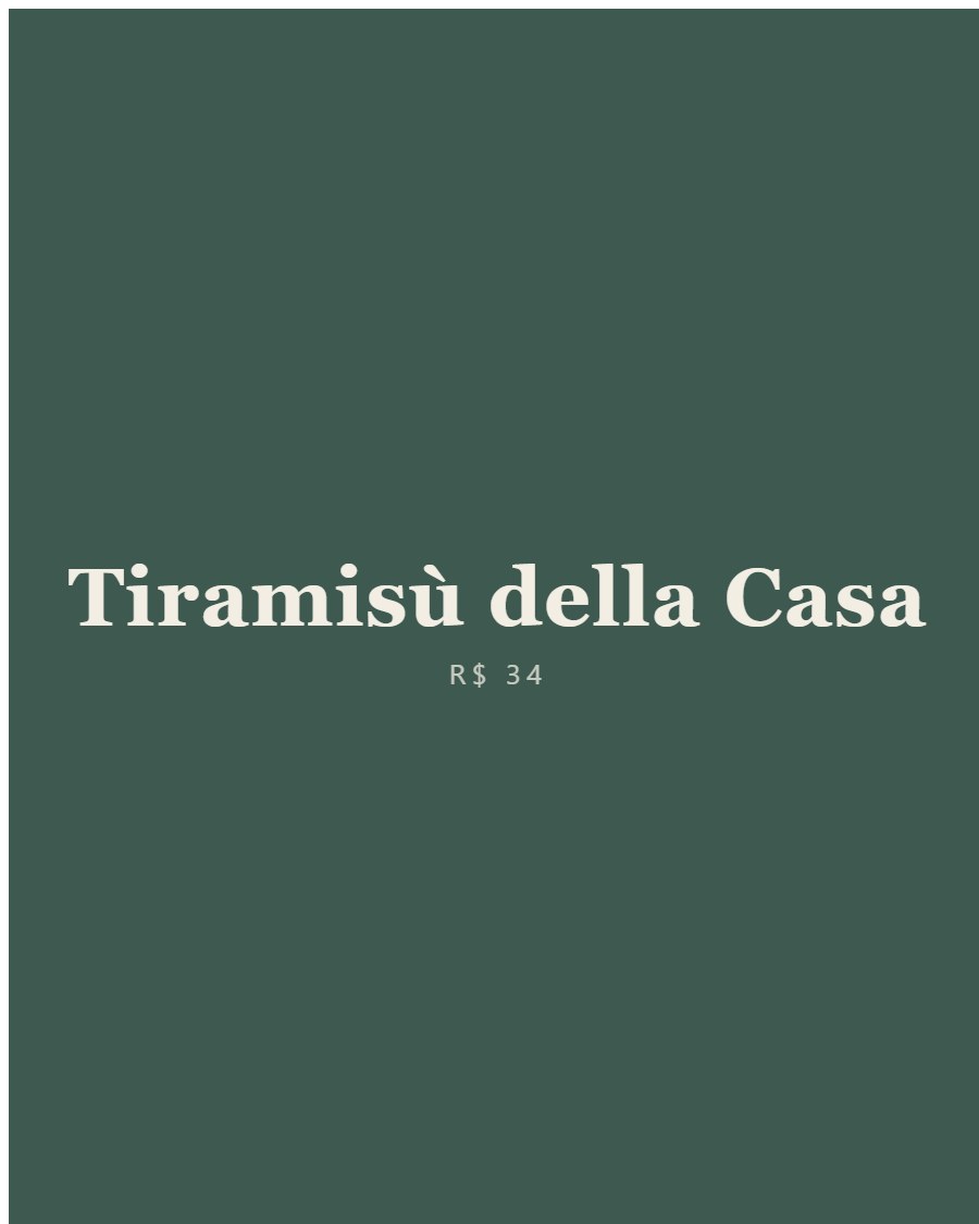 Tiramisù della Casa